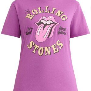 Time and Tru Rolling Stones Graphic Tee S NWT